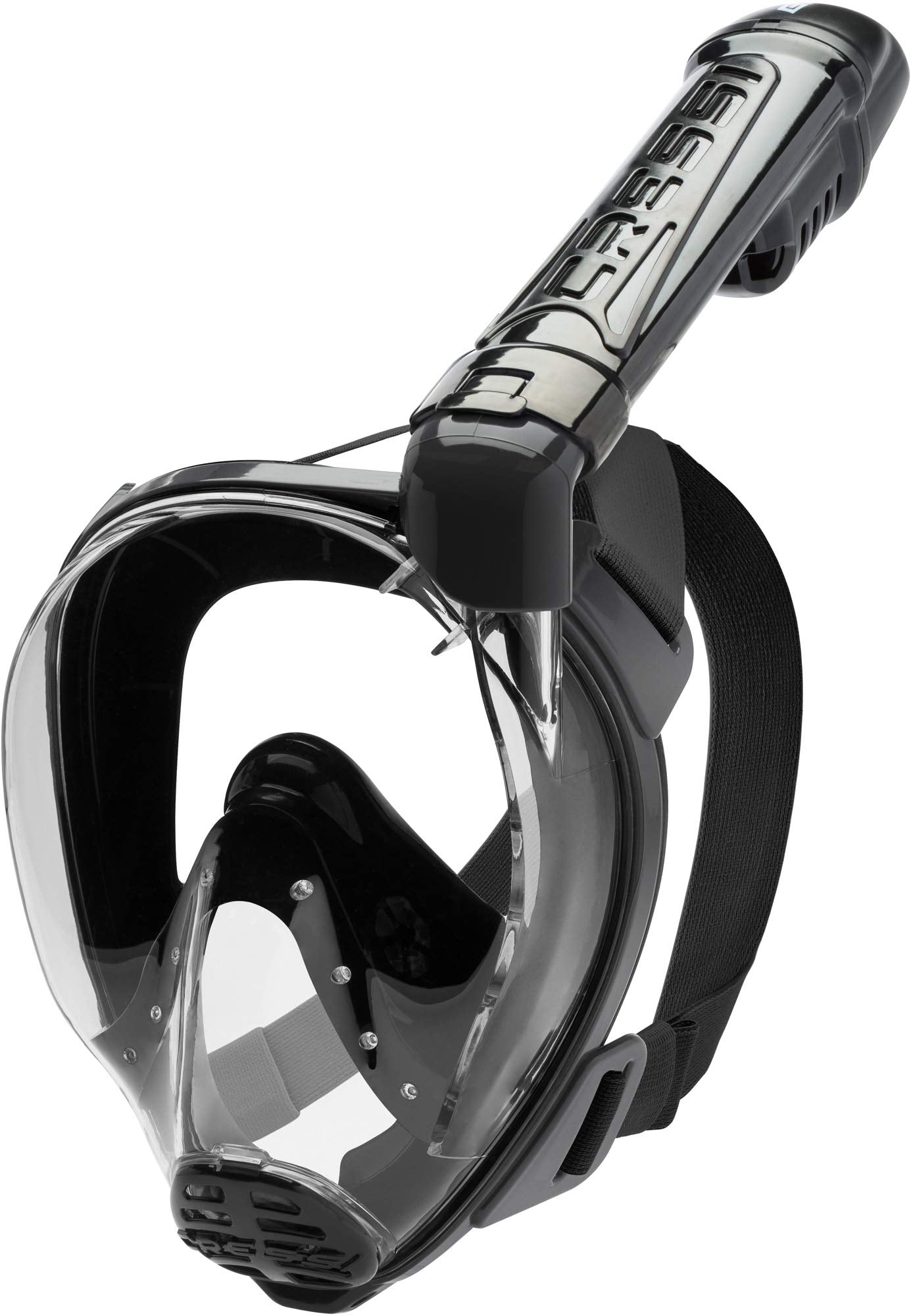 Cressi Baron Full Face Masks, Black/Black, S/M