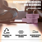 2 Pcs Yoga Blocks, 9x6x3 Foam Blocks Yoga Props for Pilates Stretching and Meditation Exercise Blocks Lightweight Yoga Essential