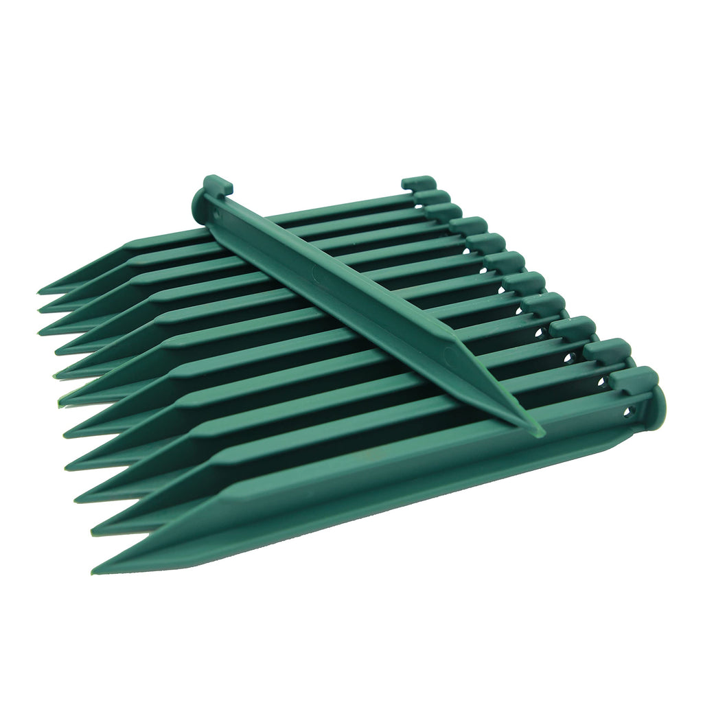 Camping Beach Tent Stake Pegs For Sand,12 Pack Tarp Stakes 9 Inch Canopy Stakes With Pouch, Plastic Light Ground Stakes For Camp