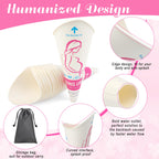 Luxiv Disposable Female Urination Device, 20 Pack Portable Girls Urinal Funnel Women Outside Pee Cup Waterproof Paper Standing P