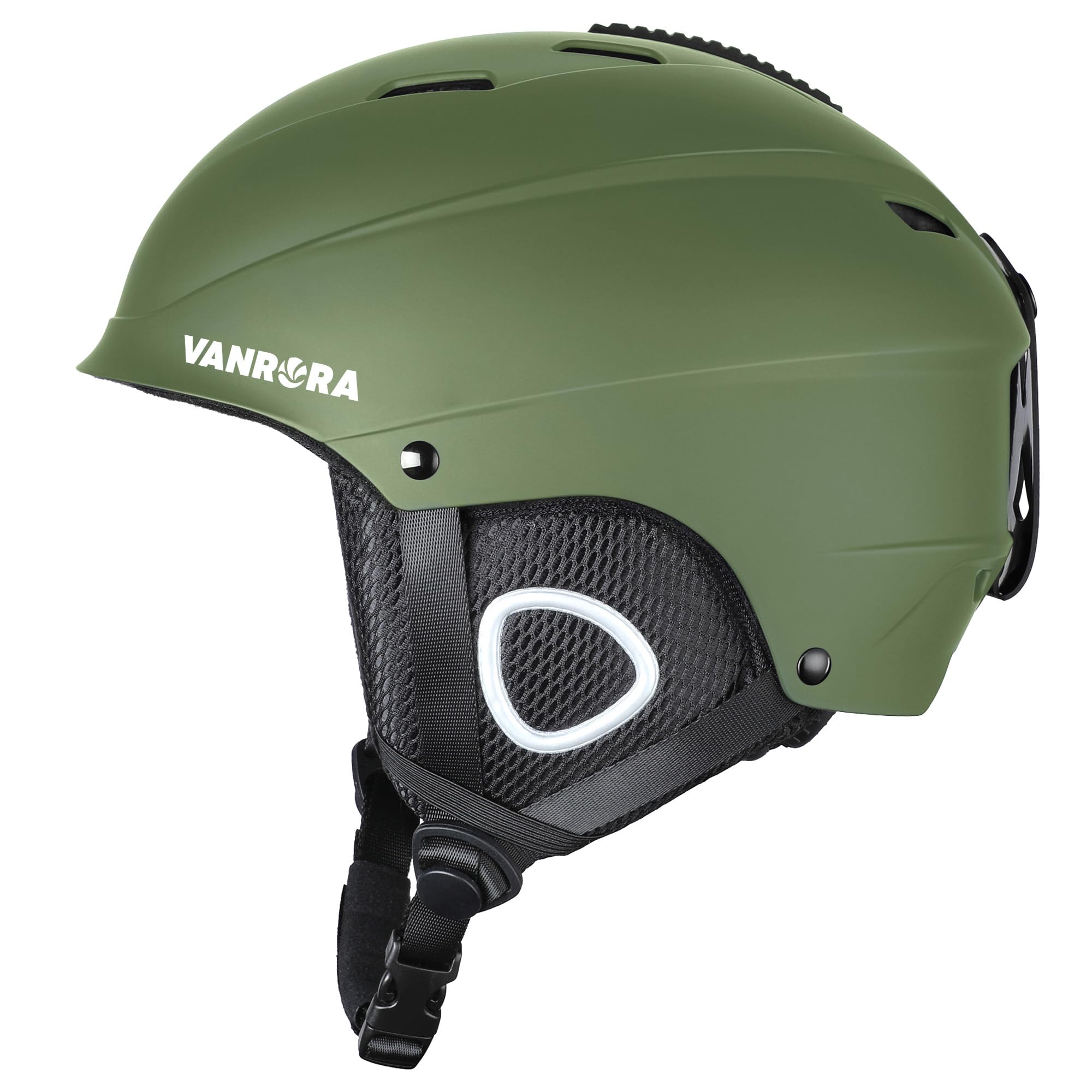 VANRORA Ski Helmet, Snowboard Helmet - Army Green, S