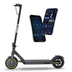 Electric Scooter with 350W Brushless Motor, 19 MPH Max Speed, 15 Miles Range, 8.5 Solid Tire, 3 Speed Modes, Cruise Control, Por