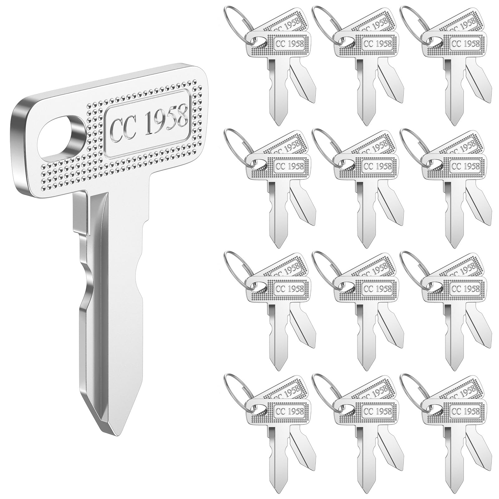 CartClan 25PCS Club Car Keys, Golf Cart Keys Suitable for 1984-Up Club Car DS, 2004-Up Club Car Precedent, 2018-Up Tempo Gas and