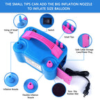 Electric Balloon Pump,Qipump 110V 600W Balloon Blower Inflator Dual Nozzle Air Pump Balloons Inflator For Decoration, Party, Spo
