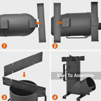 Stanbroil Camping Rocket Stove For Outdoor Cooking, Portable Wood Burning Stove For Backyard, Camp Cooking And Emergency Situati