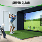 Aikeec Golf Simulator Impact Screen Display Projector Screen For Golf Training,Indoor Ultra Clear Golf Impact Screen,With 14Pcs