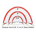 Gosports Portable Pop-Up Soccer Goals For Backyard - Kids & Adults - Set Of Two Nets With Agility Training Cones And Carrying Ca