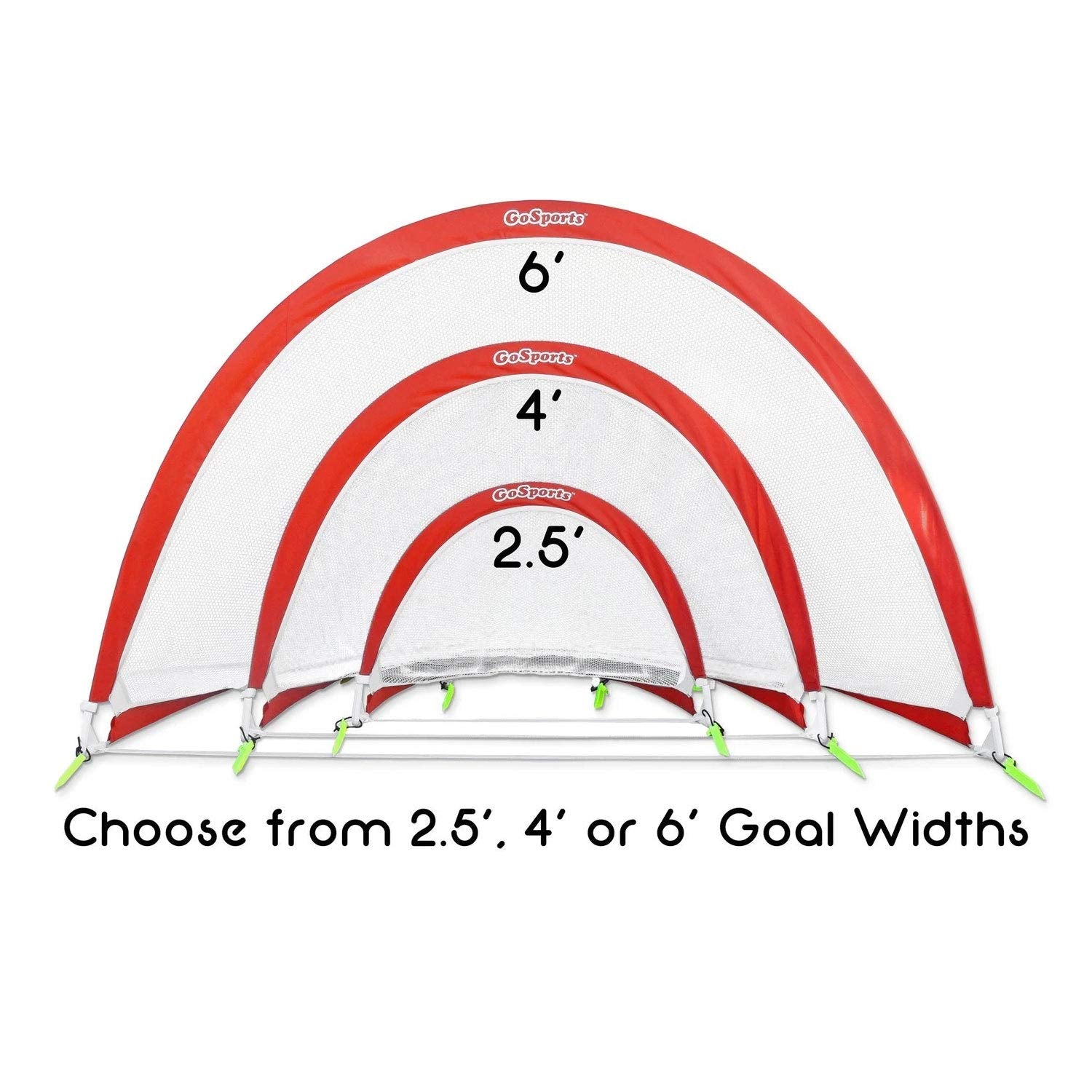 Gosports Portable Pop-Up Soccer Goals For Backyard - Kids & Adults - Set Of Two Nets With Agility Training Cones And Carrying Ca