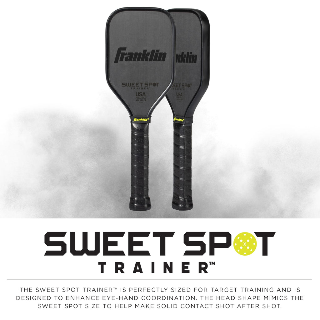 Franklin Sports Sweet Spot Training Pickleball Paddle - Pickleball Trainer Practice Paddle With Extra Long Handle - Sweet Spot S
