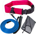 Uceder Swim Tether Stationary Swimming,Swim Resistance Belt, Swim Bungee Training Belt, Pool Swim Trainer Belt Harness,Great For