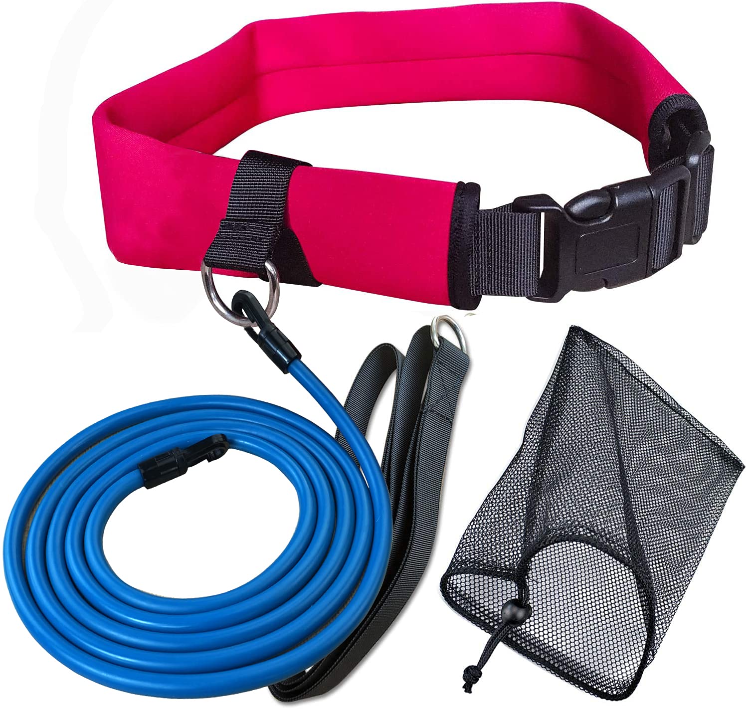 Uceder Swim Tether Stationary Swimming,Swim Resistance Belt, Swim Bungee Training Belt, Pool Swim Trainer Belt Harness,Great For