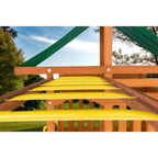 Playset Monkey Bars | Green | 6 Metal Monkey Bars, Hardware & Easy Installation Instructions Included | Diy Swingset Accessory |