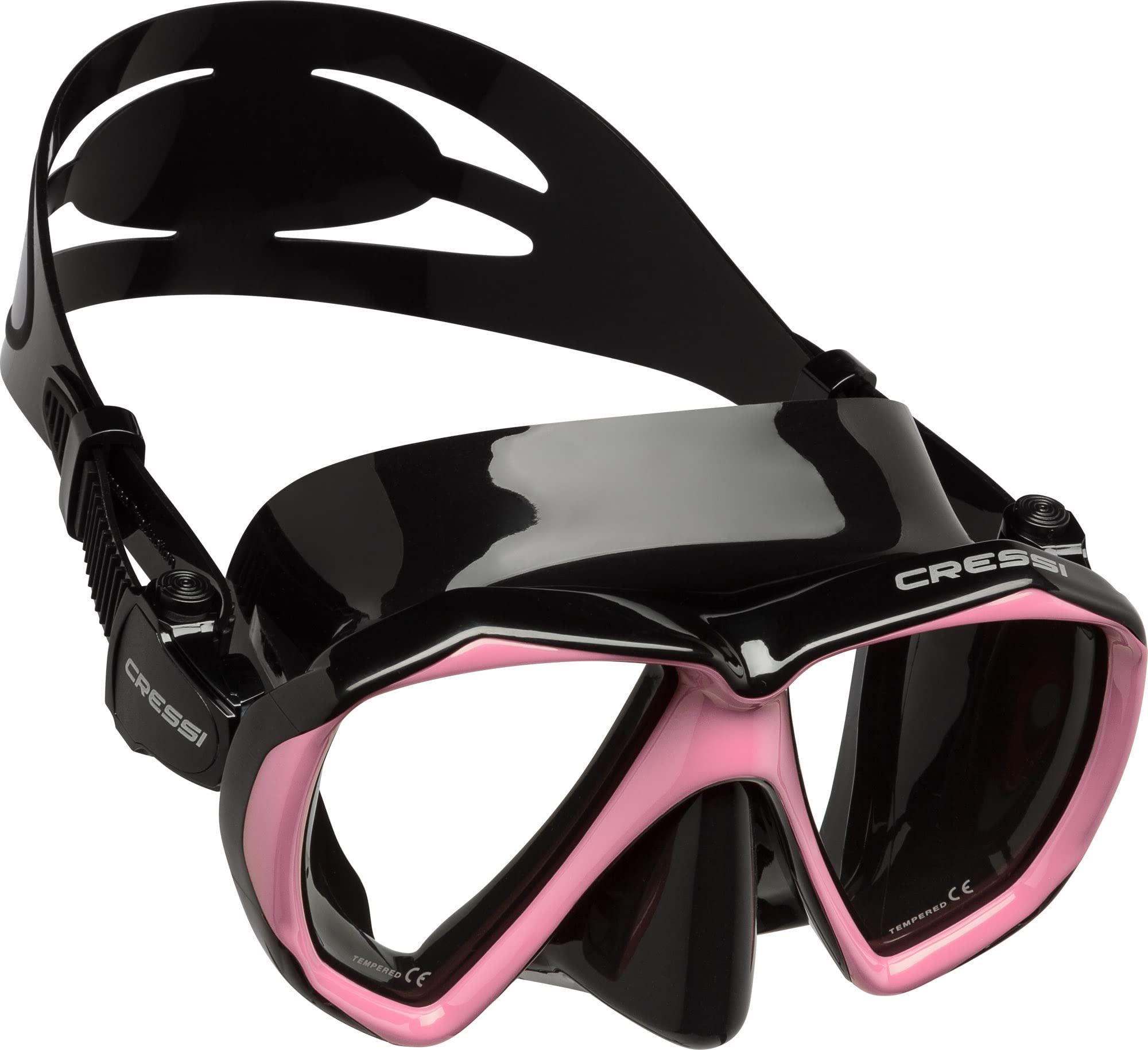 Cressi Ranger 2-Lens Masks, Black/Pink