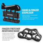 Niyikow Grip Strength Trainer Kit (5 Pack), Counting Grip Strength, Adjustable Hand Grip Strengthener, Finger Trainer, Finger St