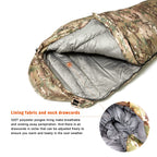 Akmax.Cn Military Down Mummy Sleeping Bag For Cold Weather
