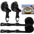 GliCraft 2 Sets Boat Tube Keeper 1-4 Riders Towable Tubes 7 ft Adjustable Straps with Quick Lock Buckles Suction Cup Hook Tow Ro