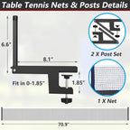 Bihomifi Table Tennis Net Ping Pong Net Professional Table Tennis Net And Post Set Adjusting Table Tennis Equipment Professional
