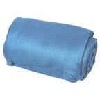Cloudz Cozy Compact Airplane Travel Blanket For Your Flight, Car, Camping, Home Or Comforting Warmth Anywhere! - Light Blue