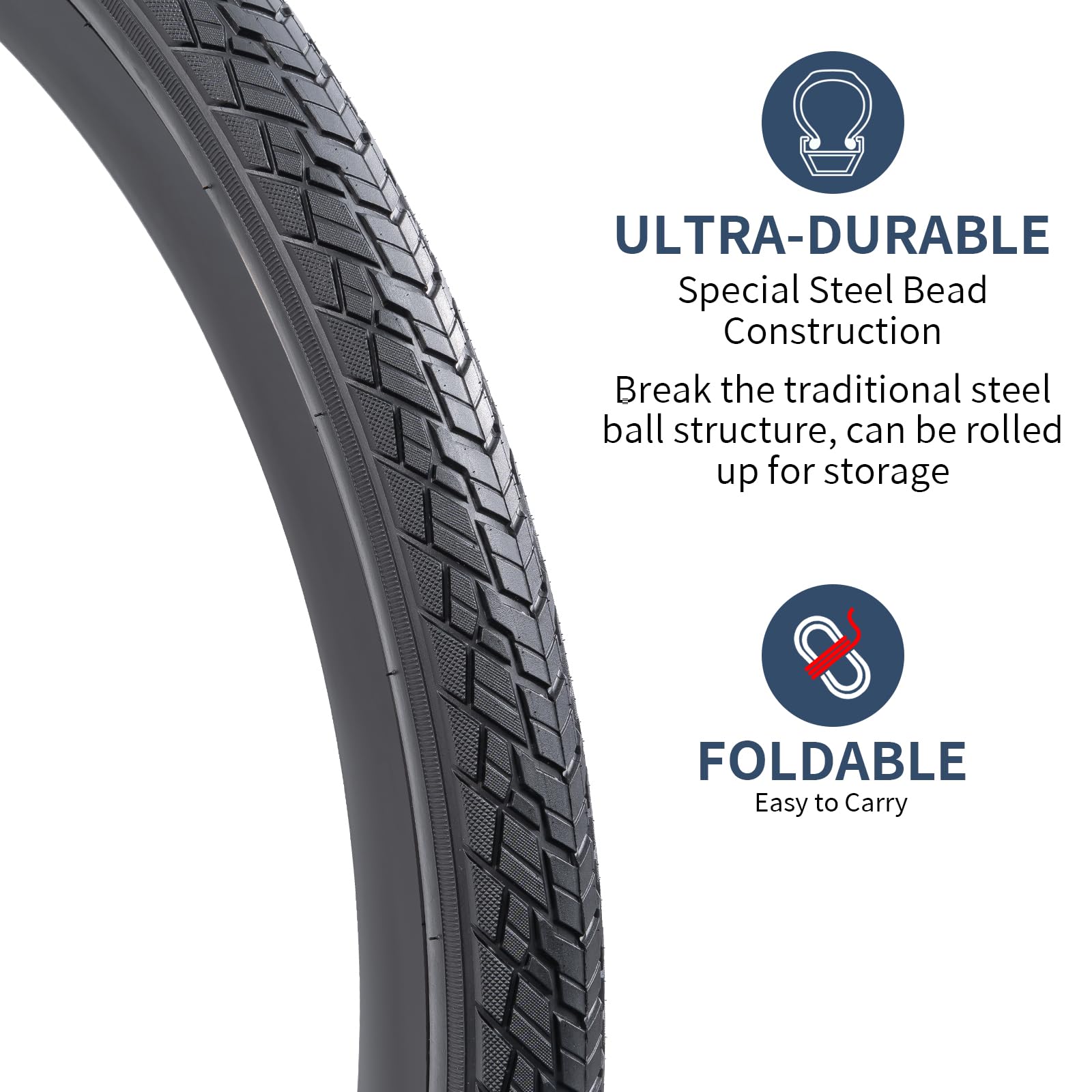 2-Pack 700C Road Bike Tires 700 X 35C (35-622) Plus 2 Pack 700C Bike Tubes 700X35/43C Av48Mm Schrader Valve With 2 Rim Strips Co