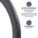 2-Pack 700C Road Bike Tires 700 X 38C (38-622) Plus 2 Pack 700C Bike Tubes 700X3543C Av48Mm Schrader Valve With 2 Rim Strips Com