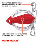Airhead Tow Demon Harness With Steel Cable For 1 Rider Towable Tubes, Water Skis, Wakeboards And Kneeboards, Multiple Sizes Avai