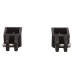 Seachoice Square Jaw Slide For 1 In. Square Tube Bimini Tops, Black Nylon, Pack Of 2