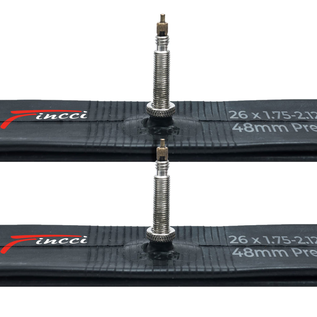 Fincci Pair Bike Inner Tube 26 X 175-2125 Inch 48Mm Presta Valve Inner Tubes For Mountain Mtb Bicycle - Compatible Sizes: 175185