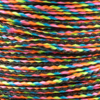 Paracord Planet Micro Paracord - Thin Braided Cord For Crafting, Fishing, And Diy Projects In 125 Ft Spools - Dark Stripe