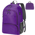 HOLYLUCK 20L Lightweight Packable Hiking Daypack Foldable Backpack for Men Women Small Travel Outdoor Foldable Shoulder Bag-purp