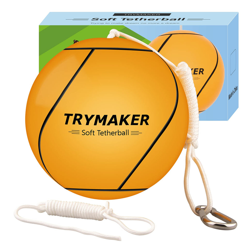 Trymaker Tetherball, Tether Balls And Rope Set For Kids,Replacement Tetherball For Adults Backyard Outdoors