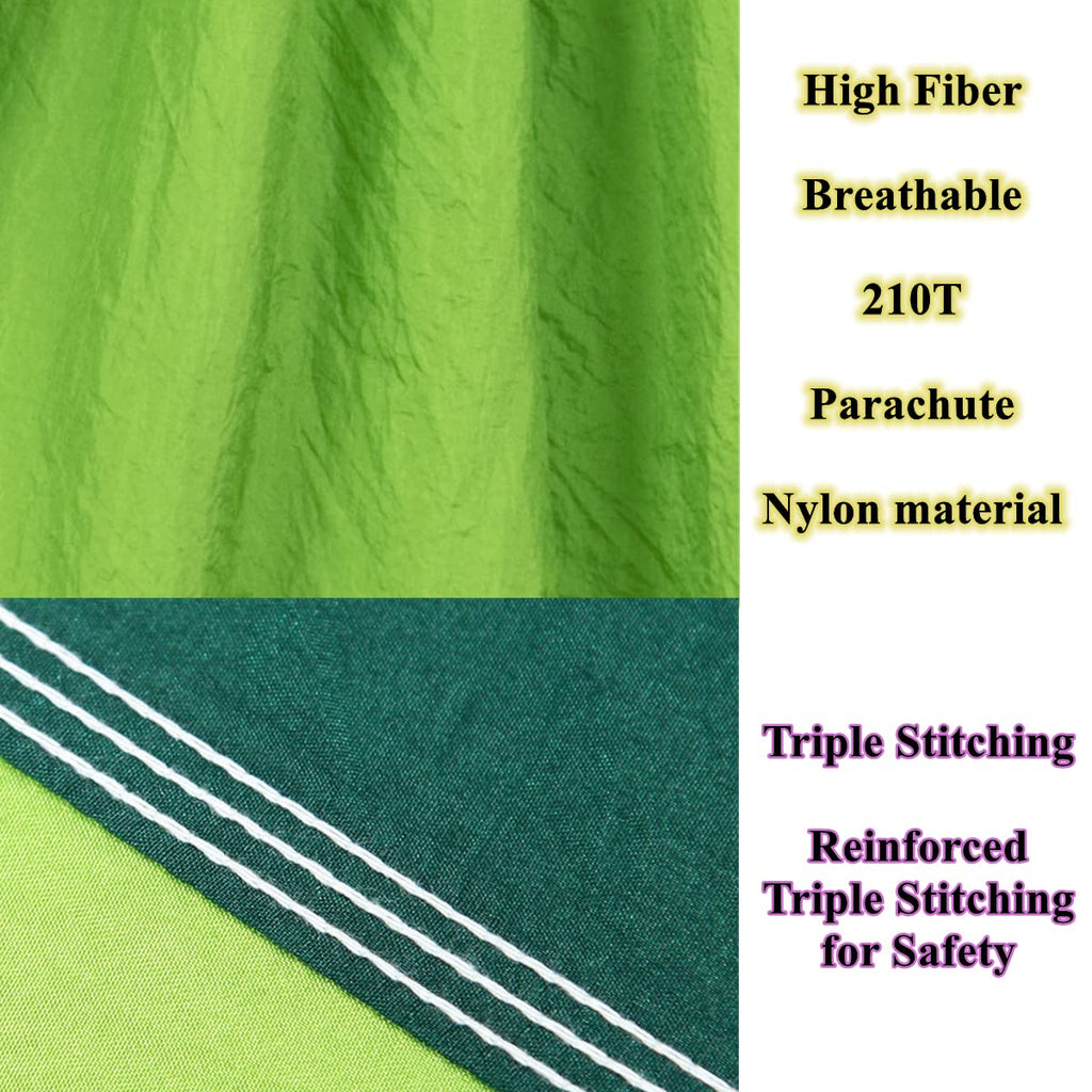 Camping Hammock Double & Single Portable Hammocks Ultralight Nylon Parachute Hammocks With 2 Tree Straps For Backpacking, Travel