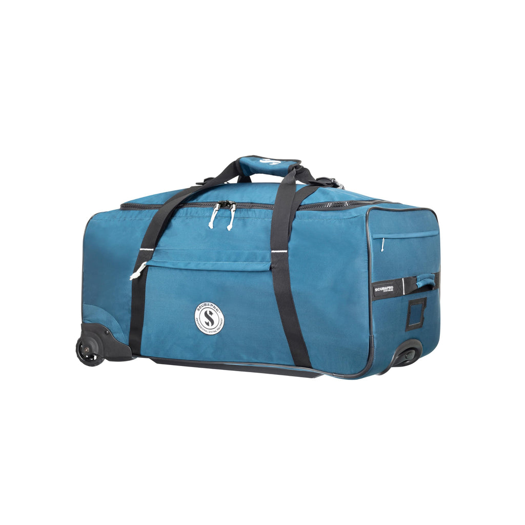 SCUBAPRO Sport 105 Wheeled Dive Bag with Telescopic Double-Bar Tow Handle, Carry Handles and Double Duffel Straps for Scuba Divi