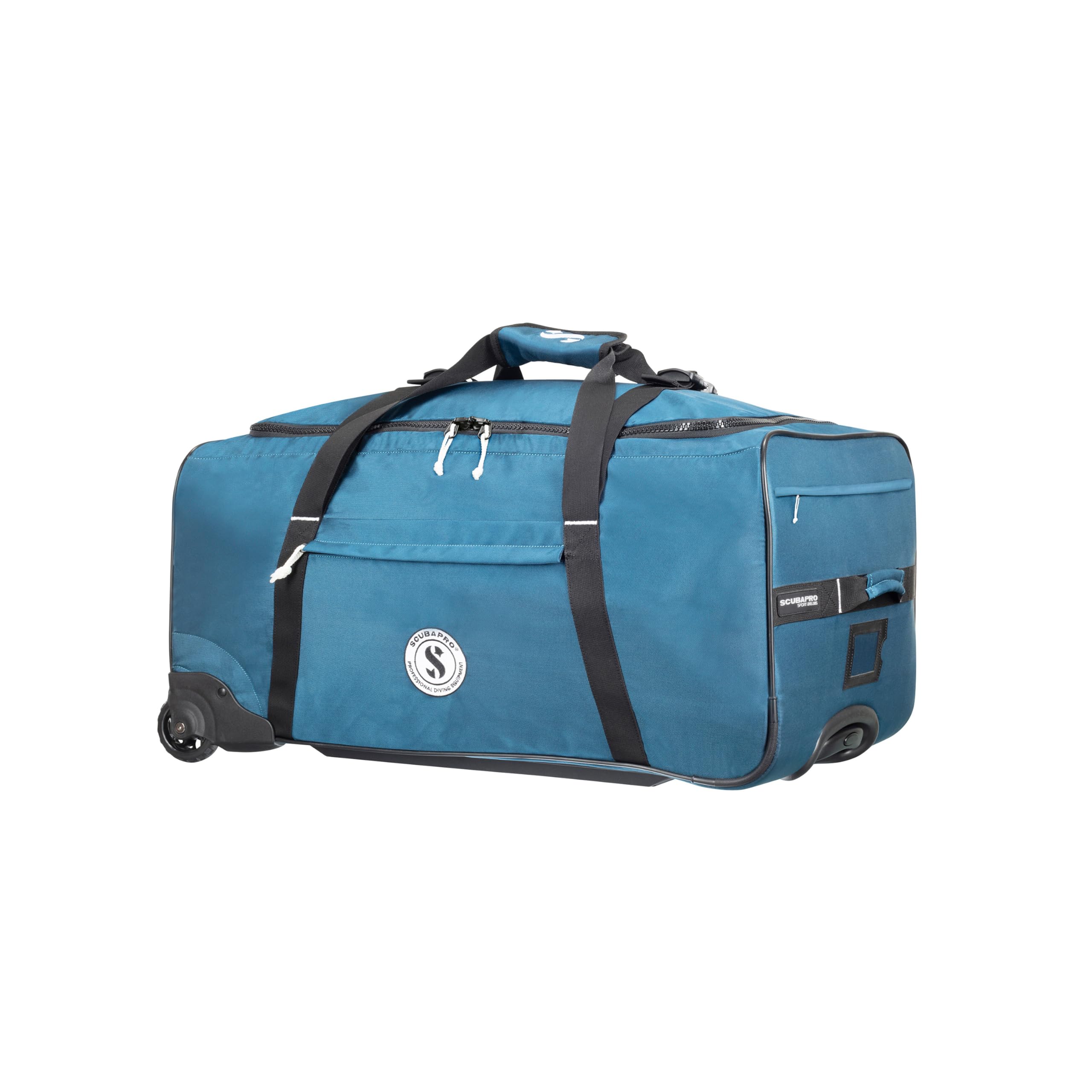SCUBAPRO Sport 105 Wheeled Dive Bag with Telescopic Double-Bar Tow Handle, Carry Handles and Double Duffel Straps for Scuba Divi