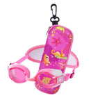 Ruigao Kids Swim Goggles Age 2-6, Toddler Goggles No Hair Pull,Child Goggles Padded Headband (2Pk - Pink/Blue Fish)