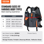 Vevor Life Vest For Watersports (Pfd), Life Jacket With Waterproof Nylon & 96N Buoyancy, Life Vest/Jacket For Any Water Activity