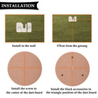 Aifeier Et Dartboard Bracket Hanging Dartboards Mounting Hardware Kit For Dart Games (2 Set)