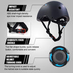 Adjustable Helmet For Ages 3-16 Kids Toddler Boys Girls Youth,Protective Gear With Elbow Knee Wrist Pads For Multi-Sports Skateb