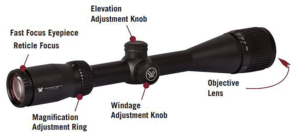 Vortex Optics CF2-31015 Vortex Crossfire 2 4-12x44 Riflescope Deadhold BDC MOA , Black