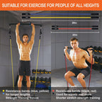 HOTWAVE Portable Exercise Equipment with 18 Gym Accessories.20 in 1 Push Up Board Fitness,Resistance Bands with Ab Roller Wheel,