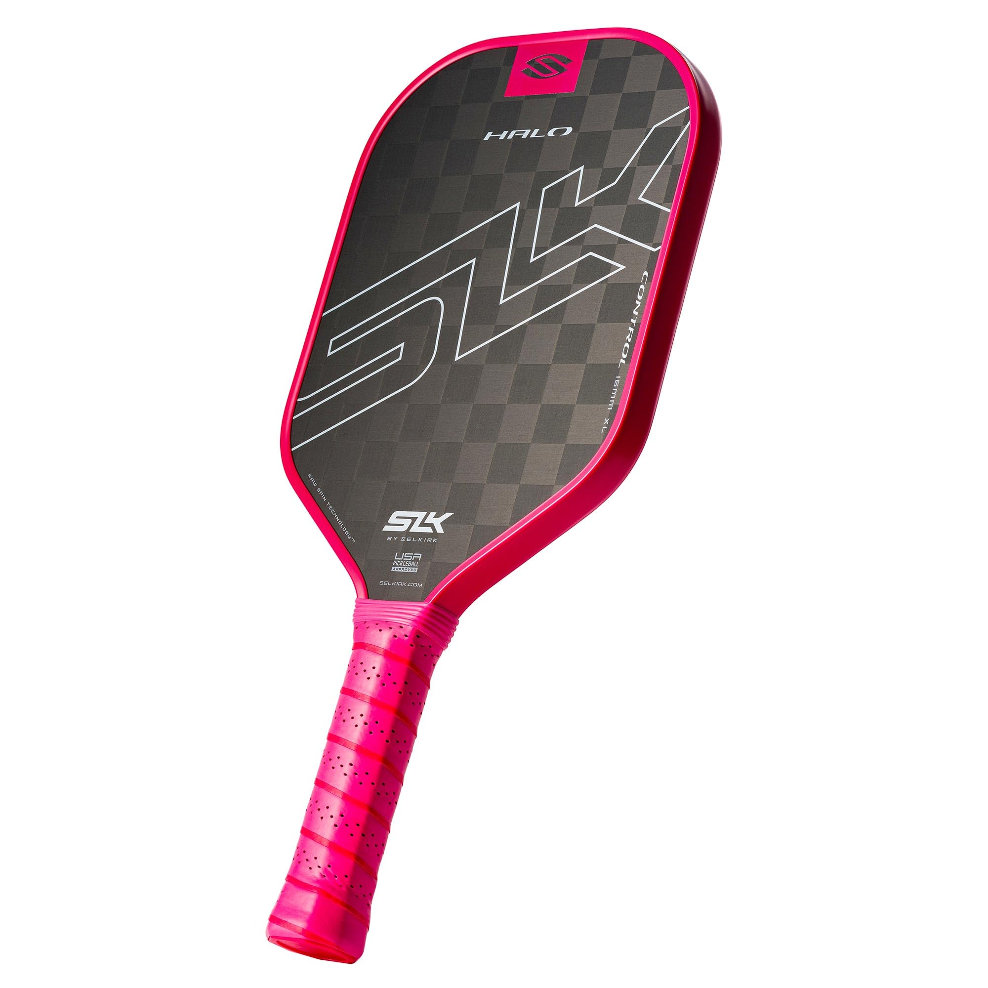 Selkirk Sport Slk Halo Control Xl Pickleball Paddle | Raw Carbon Fiber Pickleball Paddles With A Rev-Core Power Polymer Core | D