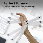 Larqety Foldable Plastic Tool, Sturdy And Lightweight, Excellent Balance, Practice Tool For Beginners (White)