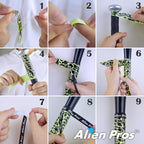 Alien Pros Bat Grip Tape 0.5Mm For Baseball (3-Pack) - Precut And Pro Feel Bat Tape - Replacement For Old Baseball Bat Grip - Wr