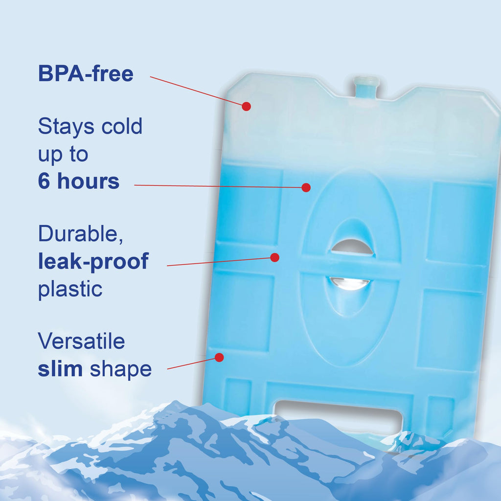 Sport Temp Reusable X-Large Ice Pack (8 Pack) Long Lasting - Perfect For Keeping Food Or Beverages Cold, Coolers, Camping, Beach
