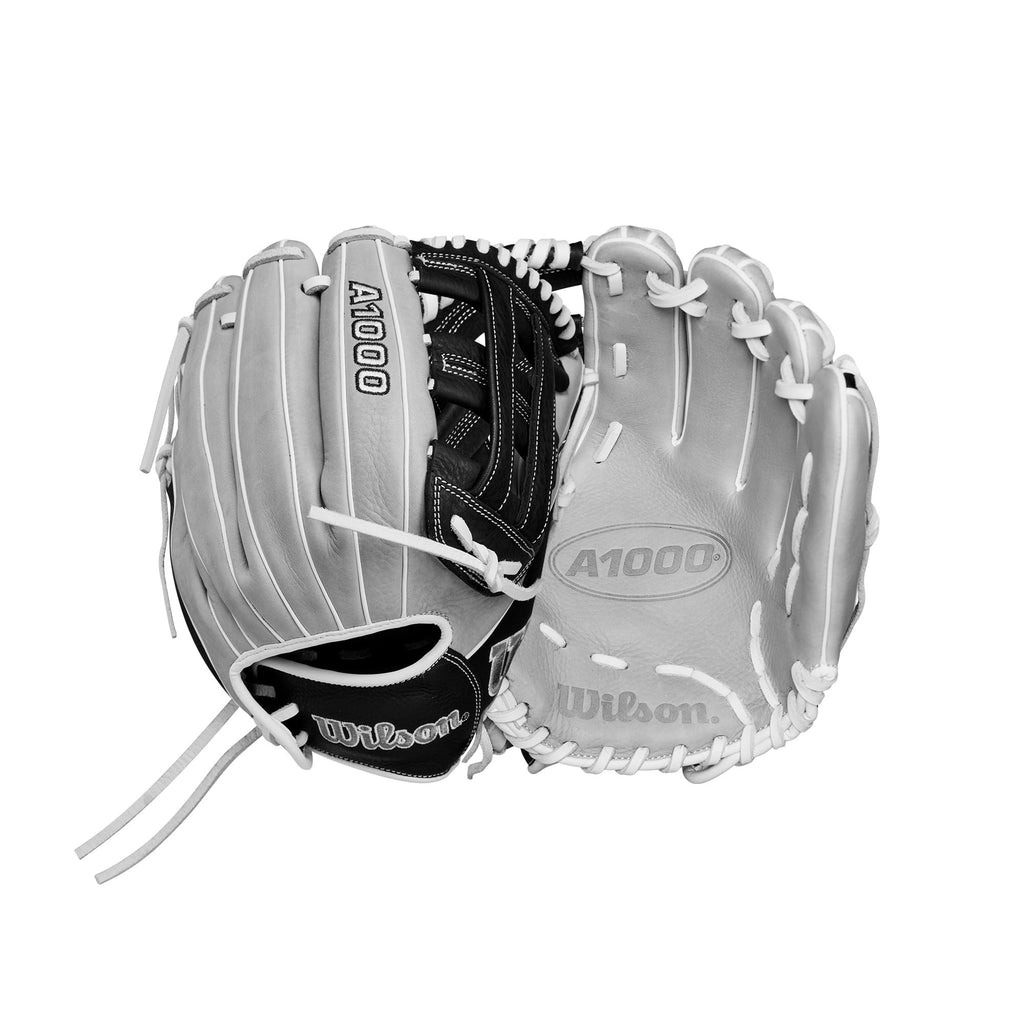 Wilson 2024 A1000 If12 12    Infield Fastpitch Softball Glove - Silver/Black/White, Right Hand Throw