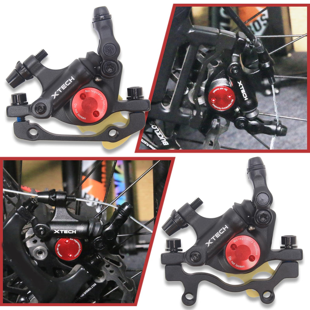 Bucklos Zoom Hb-100 Mtb Line Pulling Hydraulic Disc Brake Calipers Front + Rear, Aluminum Alloy Mountain Bike Hydraulic Disc Bra