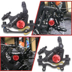Bucklos Zoom Hb-100 Mtb Line Pulling Hydraulic Disc Brake Calipers Front + Rear, Aluminum Alloy Mountain Bike Hydraulic Disc Bra