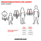 Airhead Children'S Trend Life Vest - Uscg Approved Life Jacket - 22-25 In Chest Size (Designed To Fit Children That Weigh 33-55