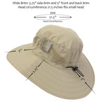 Safari Sun Hat Wide Brim Bonnie Fishing Cap With Adjustable Drawstring Olive For Men & Women