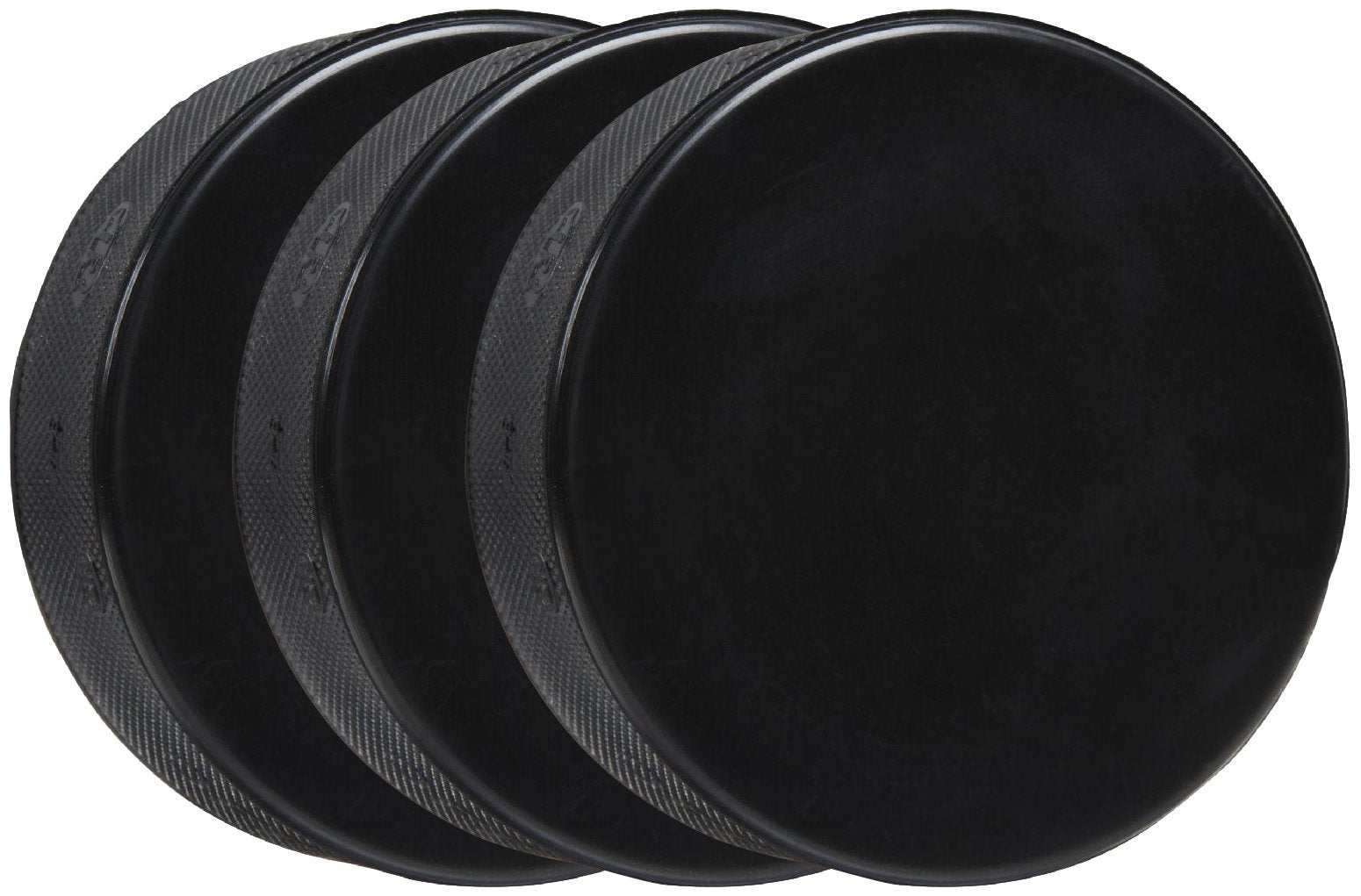 A&R Sports Ice Hockey Practice Pucks, Black - 3 Pack