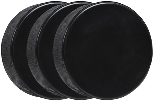 A&R Sports Ice Hockey Practice Pucks, Black - 3 Pack